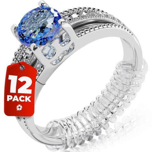 12 Pack Ring Sizer Adjusters - Invisible