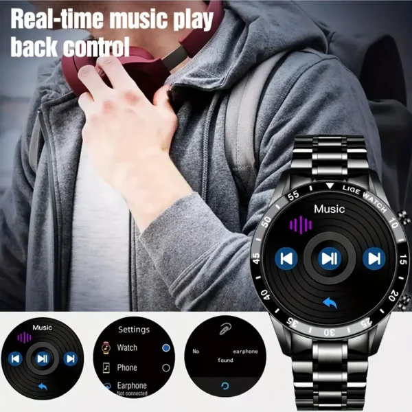 Reloj Inteligente LIGE Bluetooth Multideporte