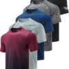 5 Pack Camisetas de Secado Rápido para Hombre