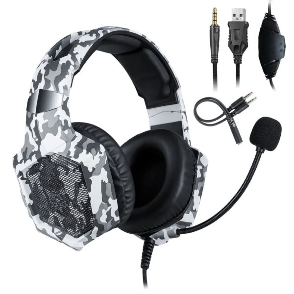 Auriculares Gaming ONIKUMA K8 con RGB y micrófono