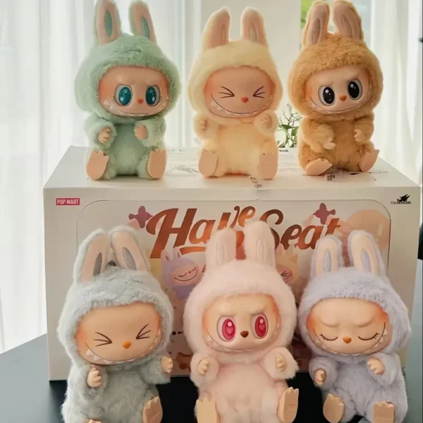 2024 POP MART Labubu Plush Doll Keychain