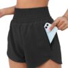 BMJL Shorts Deportivos Altos con Bolsillo