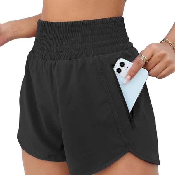 BMJL Shorts Deportivos Altos con Bolsillo