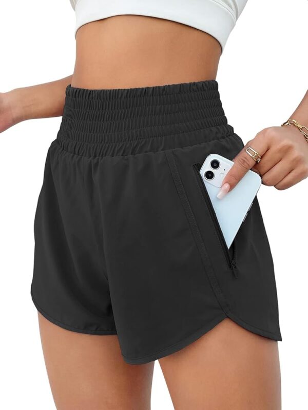 BMJL Shorts Deportivos Altos con Bolsillo