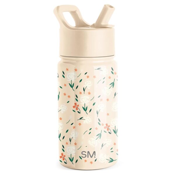 Botella de Agua Infantil con Popote 14oz