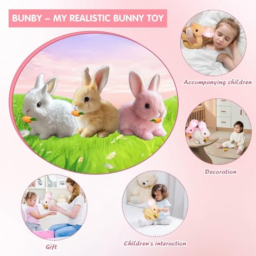 Bunby - Juguete de Conejo Realista Interactivo