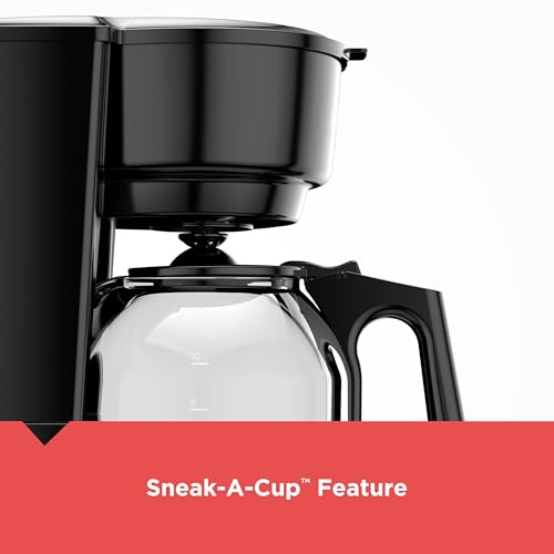 Cafetera BLACK+DECKER de 12 tazas con jarra sin goteo