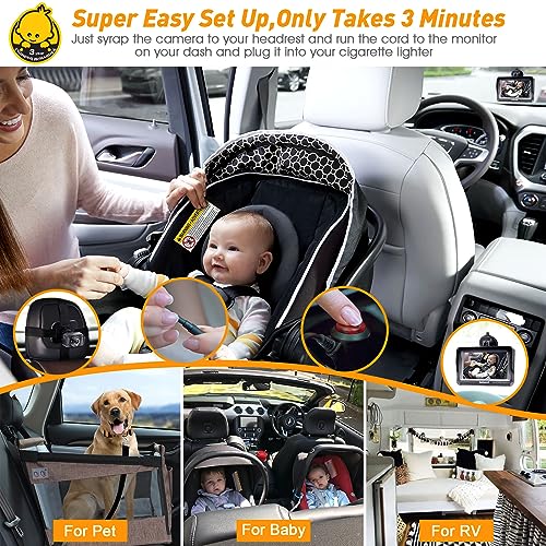 Cámara de Auto para Bebés HD 1080P
