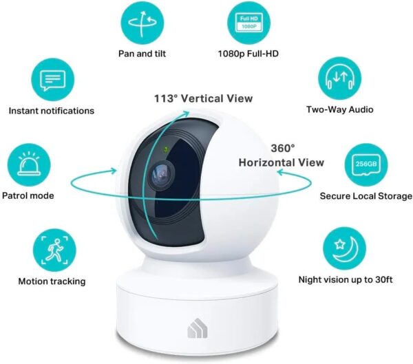 Cámara de Seguridad Kasa 1080p con Movimiento