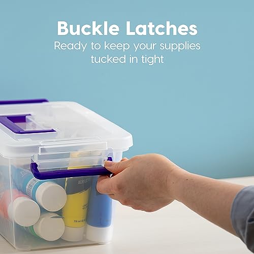 IRIS USA 5.4 Qt. Storage Bins, 6 Pack