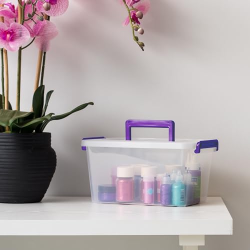 IRIS USA 5.4 Qt. Storage Bins, 6 Pack