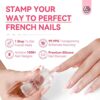 Kit de estampado de uñas French Tip