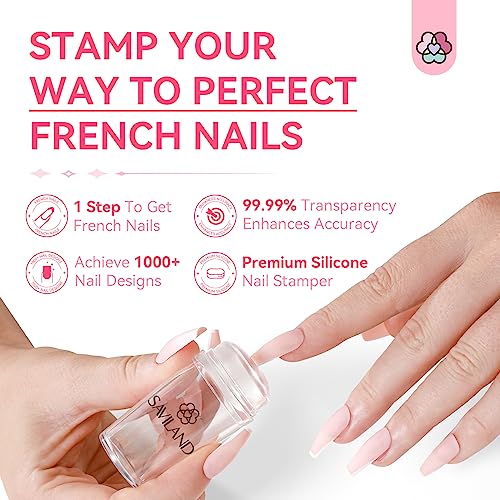 Kit de estampado de uñas French Tip