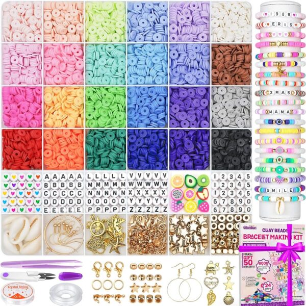 Kit de Pulseras de Arcilla Gionlion