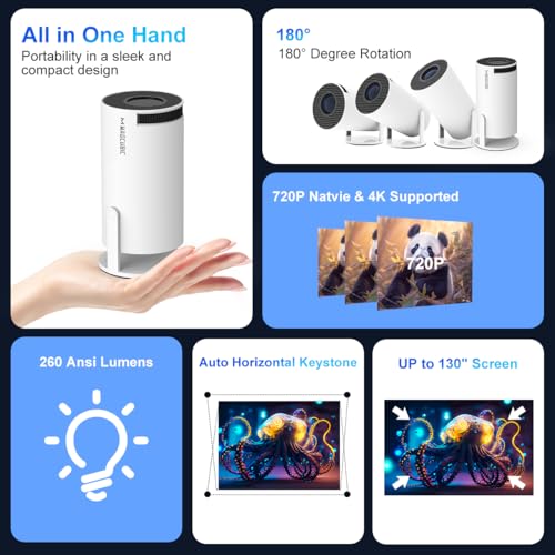 Mini Proyector HY300PRO WiFi 4K Portátil