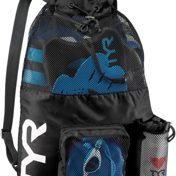 Mochila TYR Big Mesh para Natación y Gimnasio