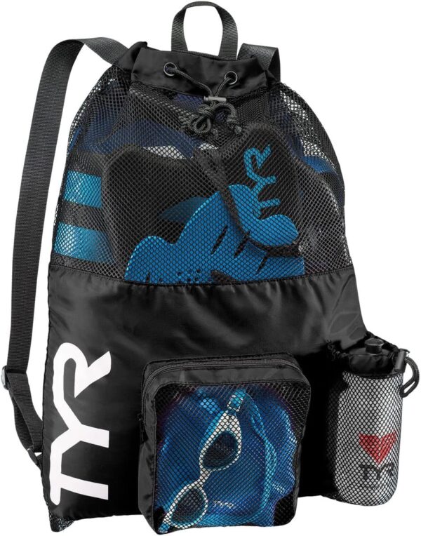 Mochila TYR Big Mesh para Natación y Gimnasio