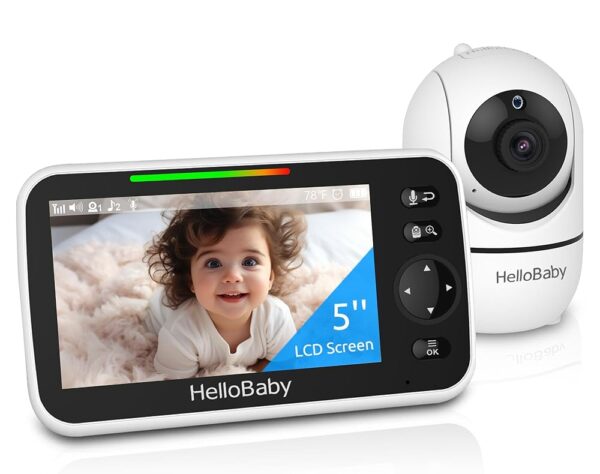 Monitor de bebé HelloBaby 5'' con cámara