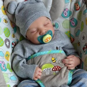 Muñeco Reborn Bebé Niño 17 Pulgadas