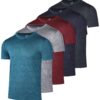 Paquete de 5: Camisetas Deportivas de Secado Rápido