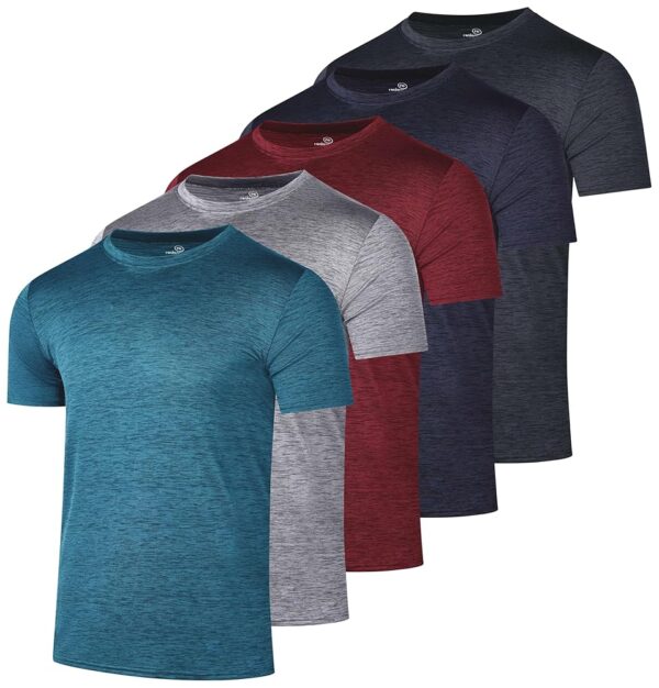Paquete de 5: Camisetas Deportivas de Secado Rápido