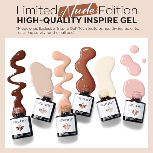 Set de Esmaltes en Gel Nude - 6 Colores