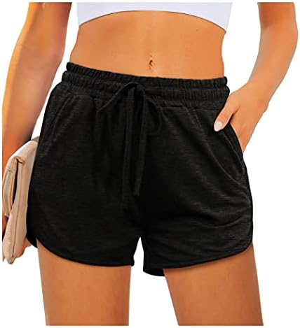 Shorts Deportivos Aloodor para Mujer con Bolsillos