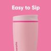 Taza de acero inoxidable Owala 12 oz rosa