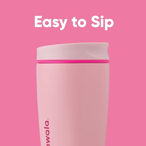 Taza de acero inoxidable Owala 12 oz rosa