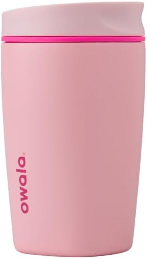 Taza de acero inoxidable Owala 12 oz rosa